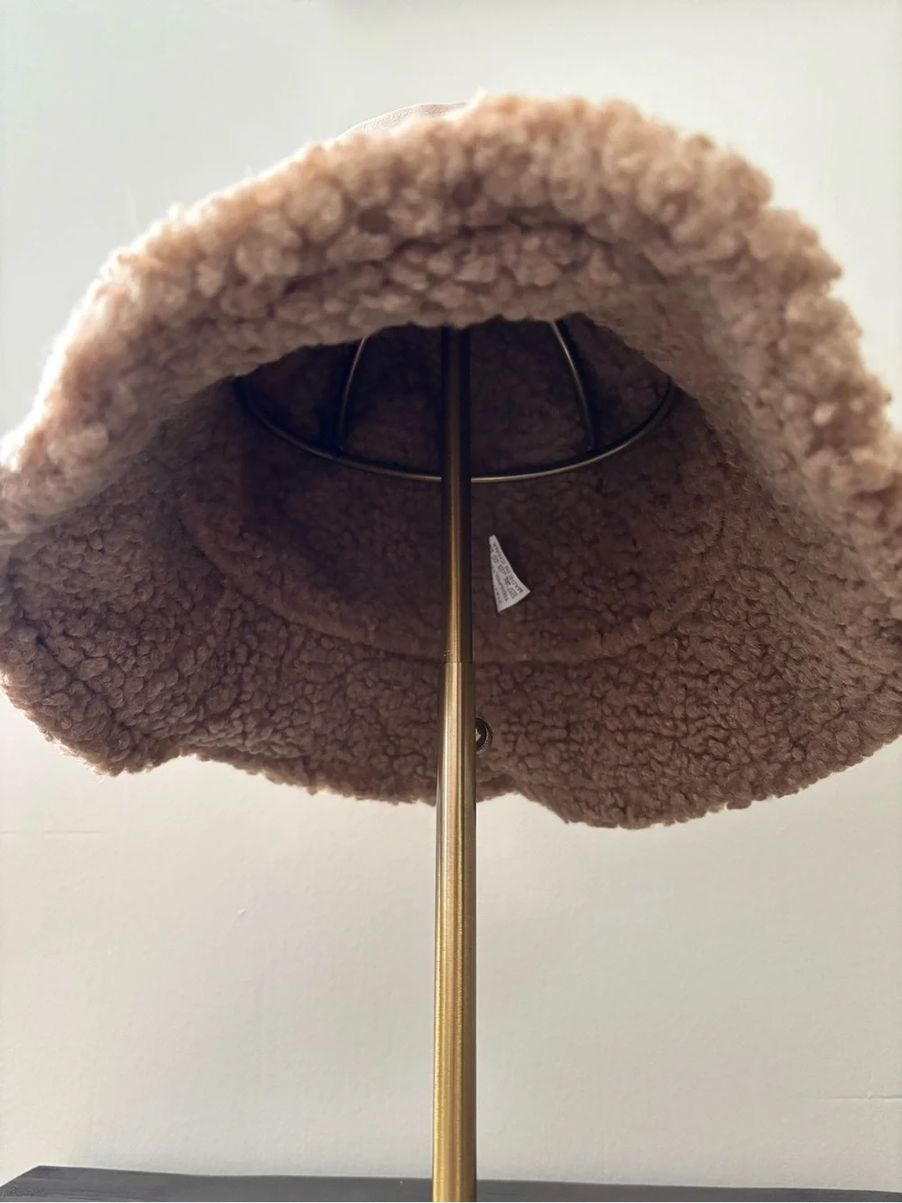Tan Sherpa Reversible Bucket Hat